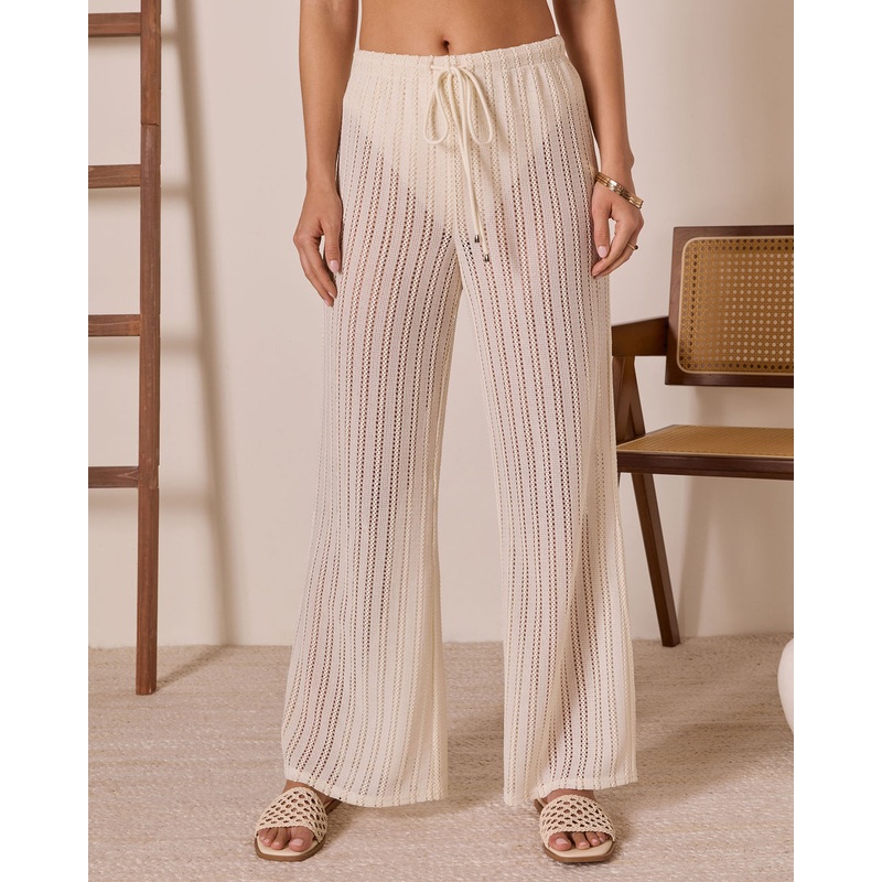 Gelato Please Open Knit Cover Up Pants