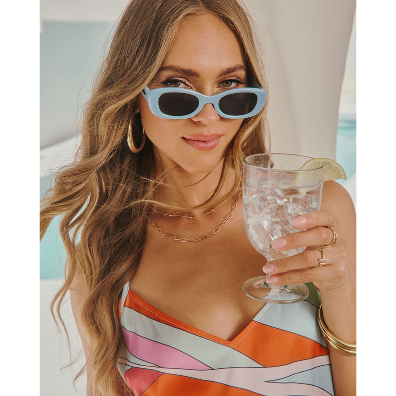 Jessah Slim Rounded Square Sunglasses