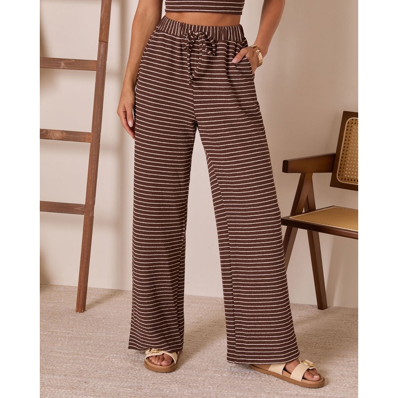 Josefina Striped Drawstring Pants