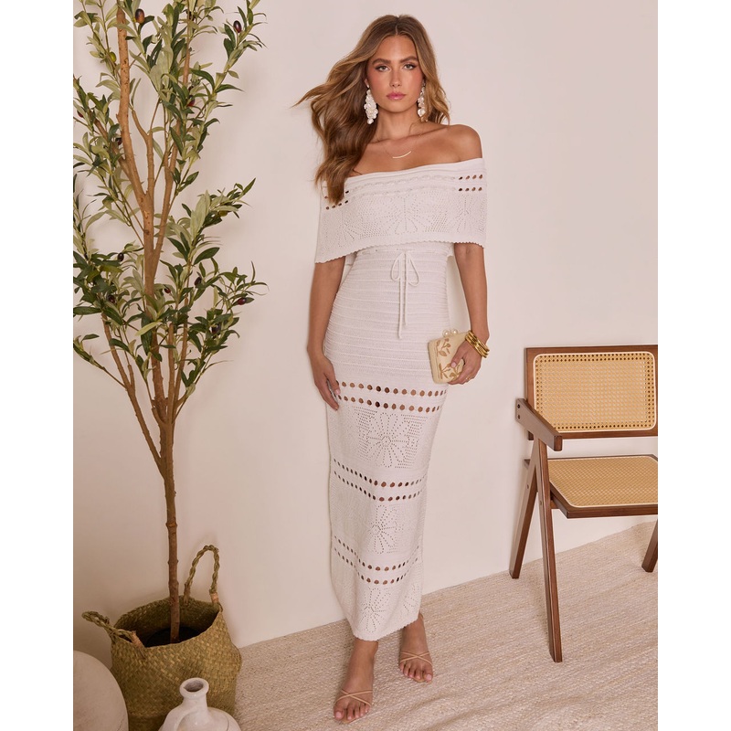 Siena Sun Strapless Knit Maxi Dress