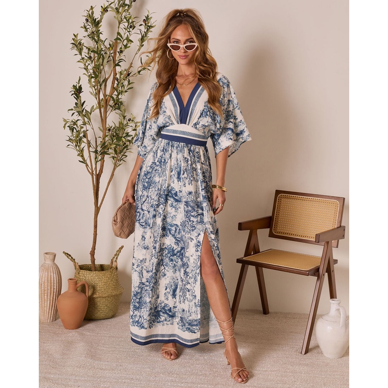 Southern Grace Caftan Maxi Dress