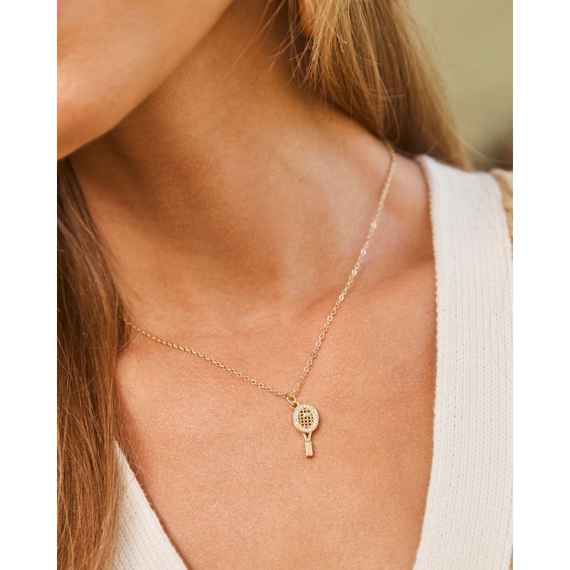 Love Match Tennis Pendant Necklace