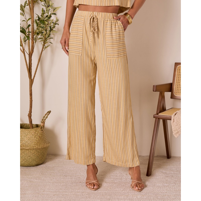 Meadowlight Striped Wide Leg Pants