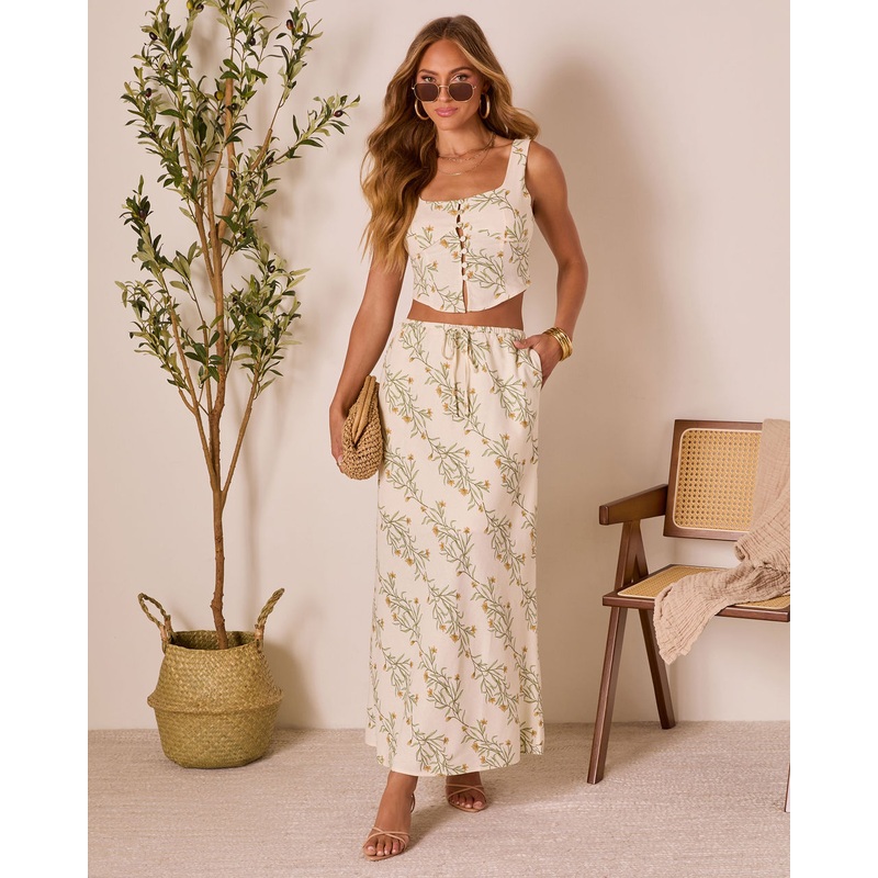 Sweet Surrender Floral Crop Tank