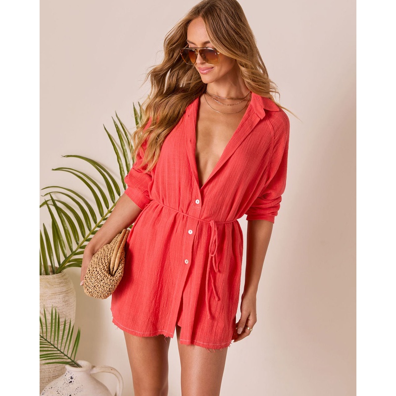 Wave Whisper Long Sleeve Romper