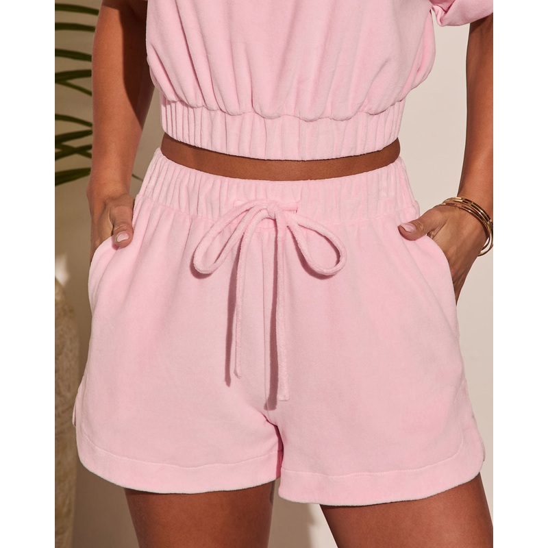 Geniva Drawstring Sweat Shorts