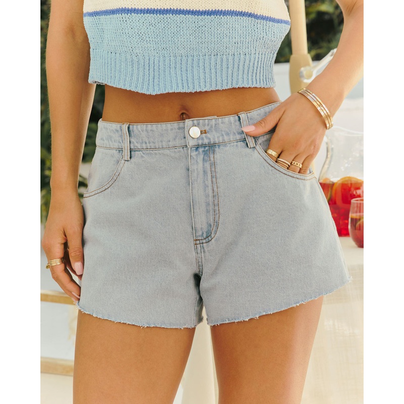 Linsie Denim Shorts|Washed Denim|XS|S|M|L|XL