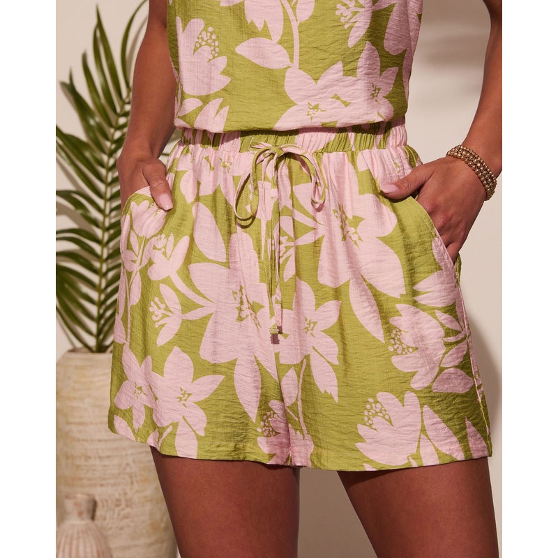Spritz Hour Floral Print Shorts