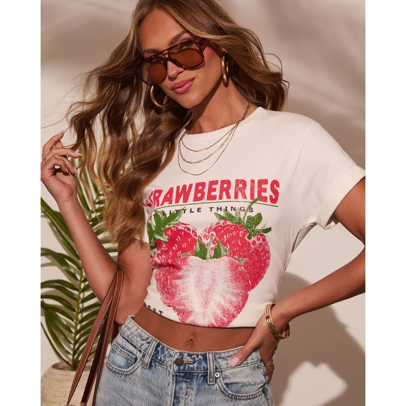 Sweet and Fresh Strawberries Graphic Tee