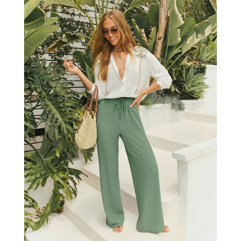 Tide to Me Drawstring Wide Leg Pants