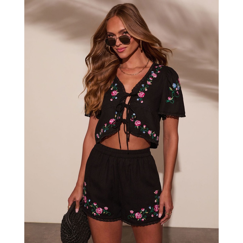 Weekend Whim Floral High Rise Shorts