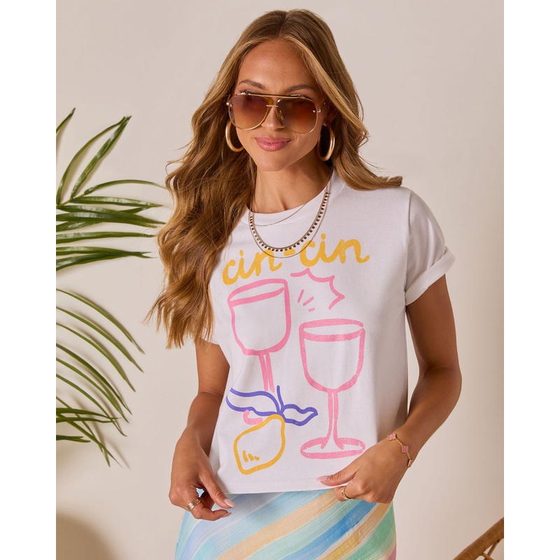 Cin Cin Short Sleeve Graphic Tee
