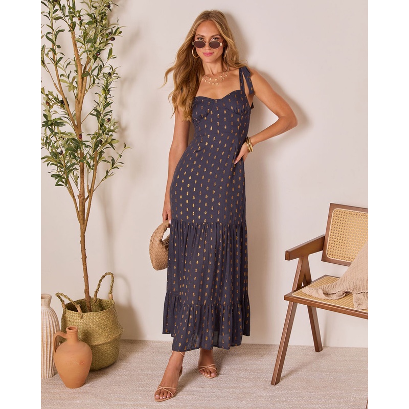 Coastline Calls Tiered Maxi Dress