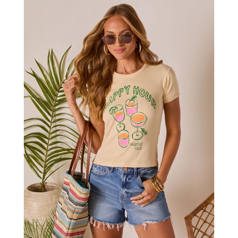 Happy Hour Short Sleeve Graphic Tee