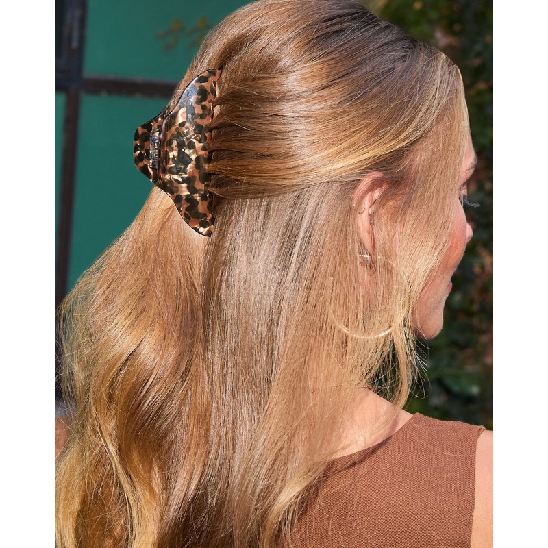 Rosanna Leopard Claw Clip|Brown|O/S
