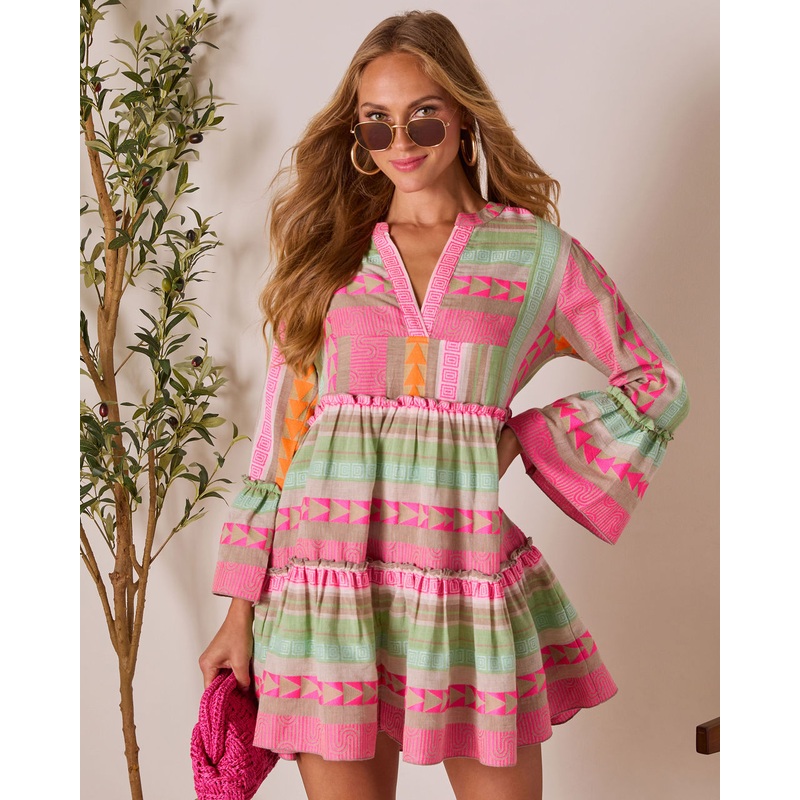 Seablush Shift Mini Dress|Multi|S|M|L