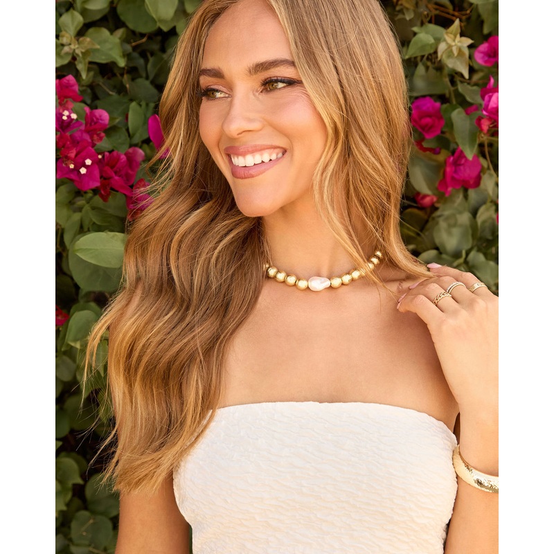 Sunbeams Bead And Pearl Necklace