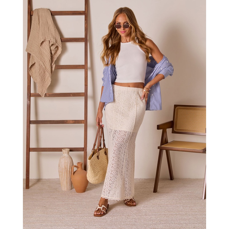 Sunkissed Tales Eyelet Maxi Skirt
