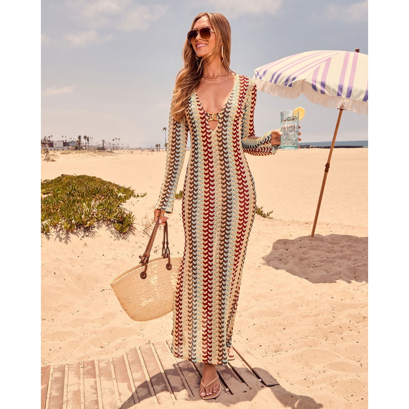 Sunchaser Crochet Cover Up Maxi Dress