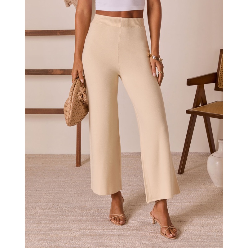 Soft Confession Straight Leg Knit Pants