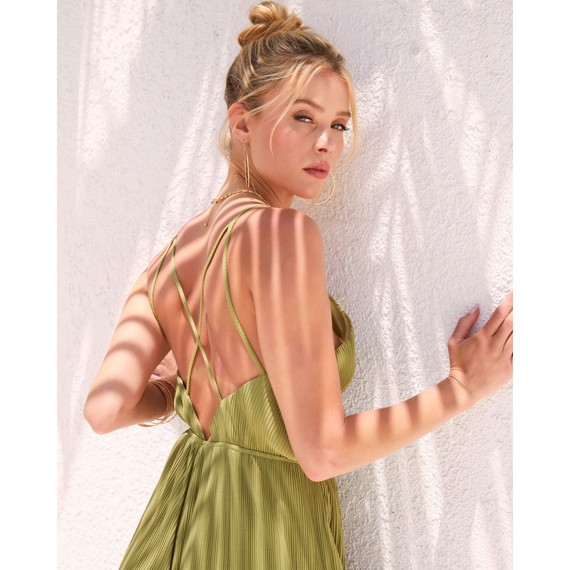 Adelynn Plisse Wide Leg Jumpsuit