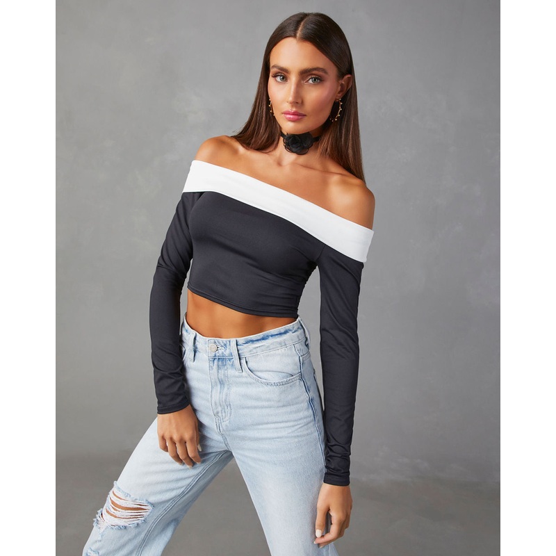 Barton Off Shoulder Long Sleeve Top