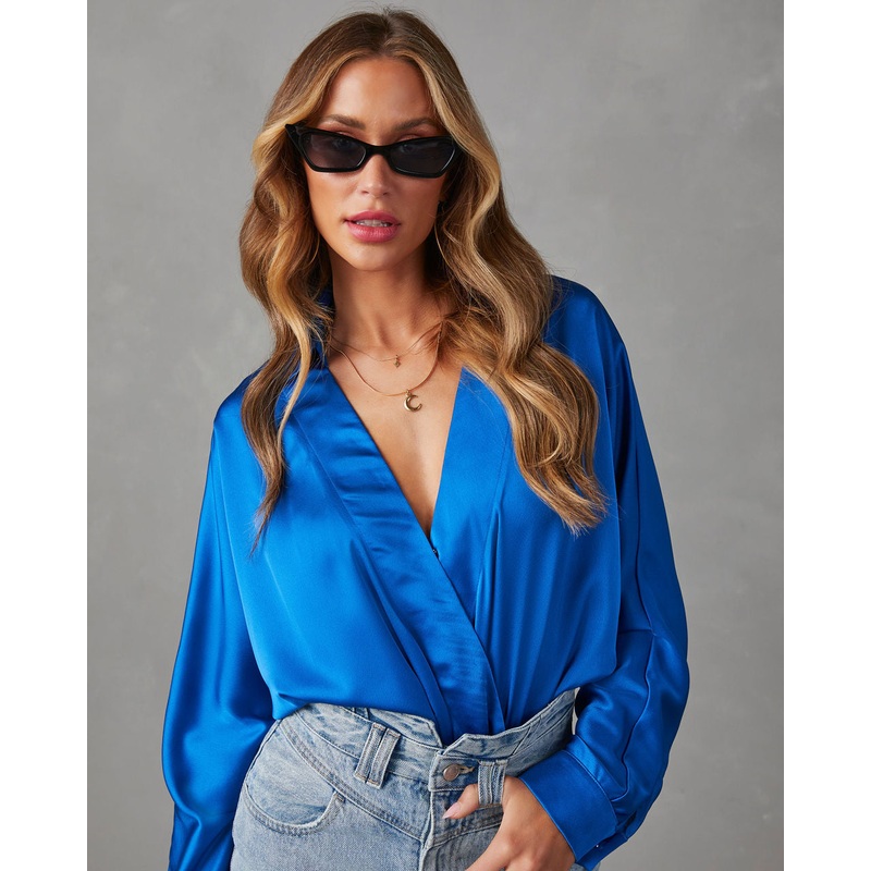 Bentley Biz Satin Long Sleeve Bodysuit