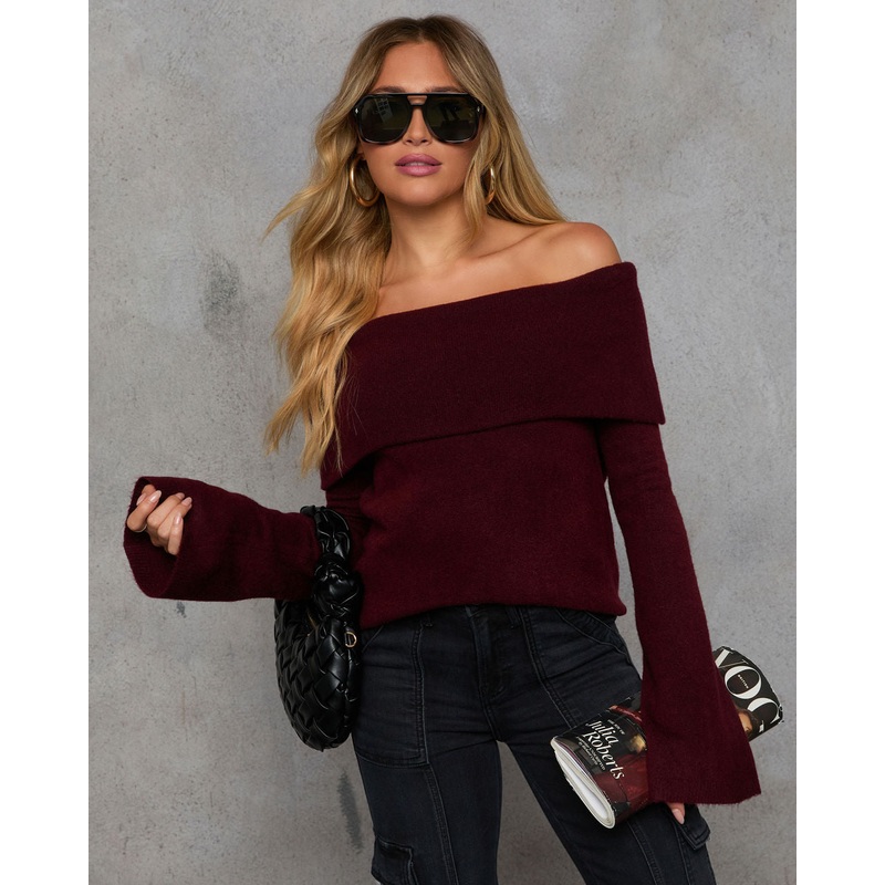Dreamworld Off The Shoulder Pullover Sweater