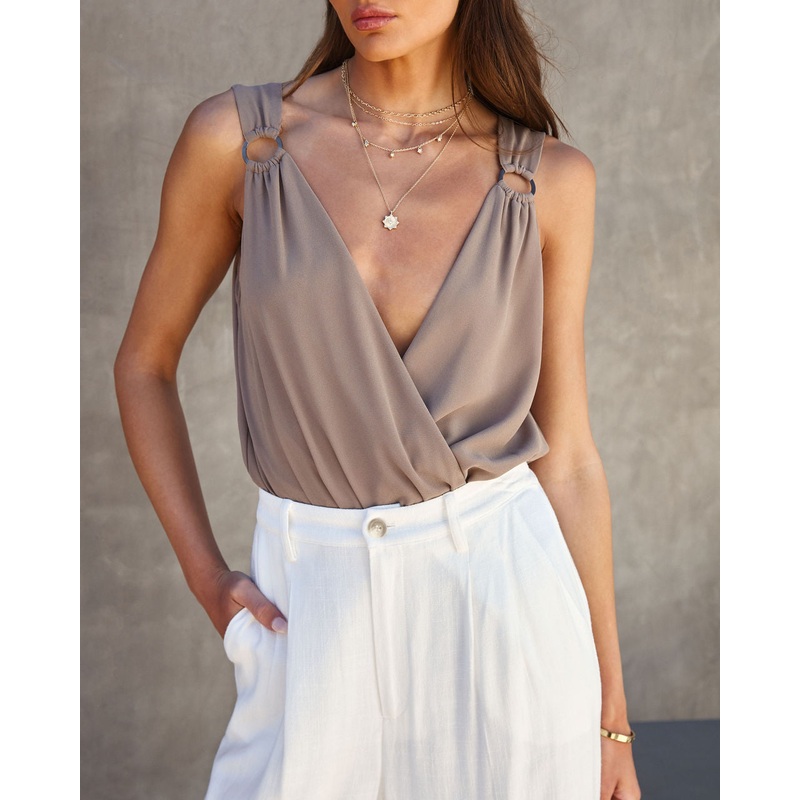 Farida Drape Bodysuit|Mocha|Hot Pink|XS|S|M|L|XL