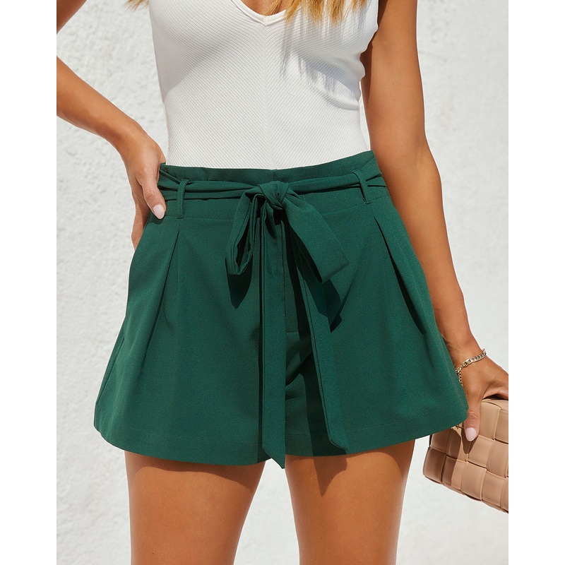 Graciana Pocketed Shorts  Hunter
