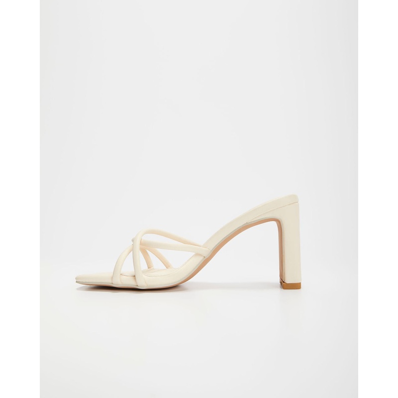 Kalis Strappy Heels|Ivory|Mocha|Taupe|5.5|6|6.5|7|7.5|8|8.5|9|10