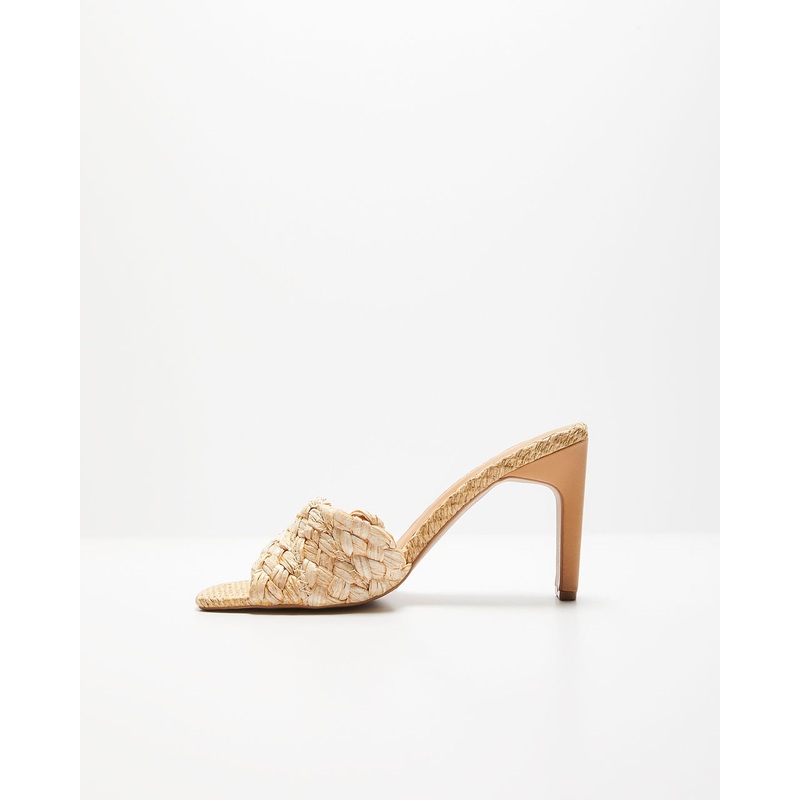 Kori Woven Peep Toe Heeled Sandals
