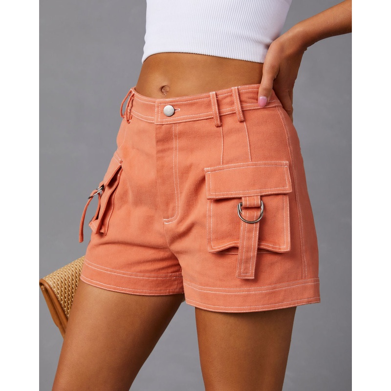 Malaya Cargo Shorts|Orange|XS|S|M|L|XL