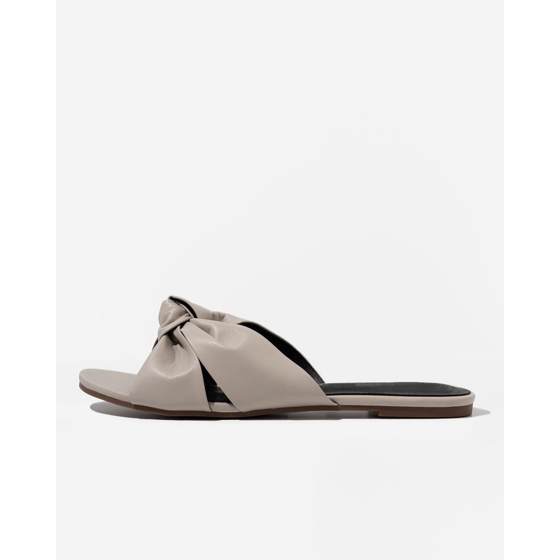 Serena Knotted Faux Leather Sandal