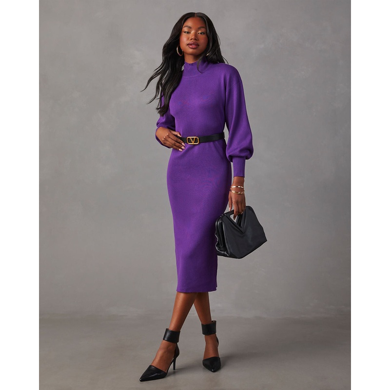 Barker Knit Midi Sweater Dress