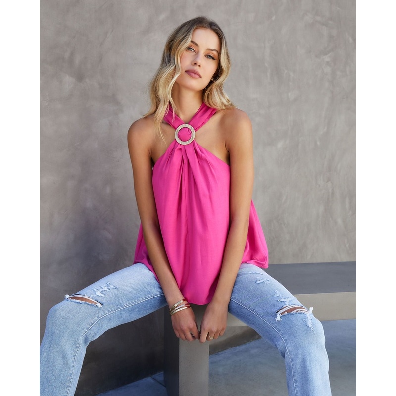 Briella Halter Top|Hot Pink|S|M|L