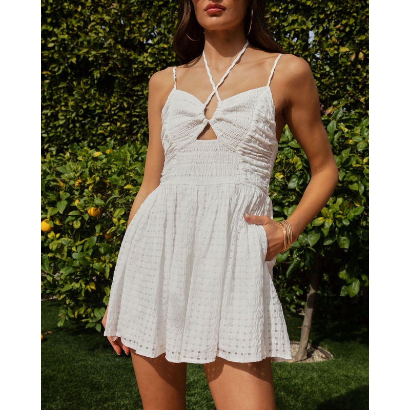 Brooklynn Smocked Pocketed Romper