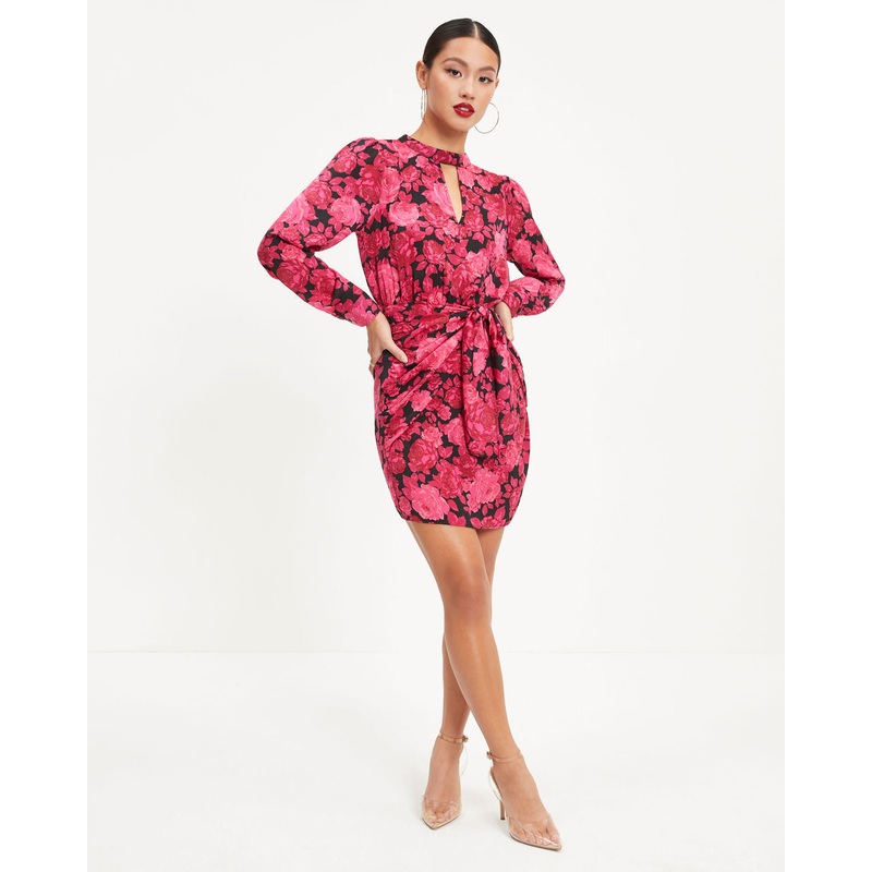 Jenna Floral Cutout Mini Dress