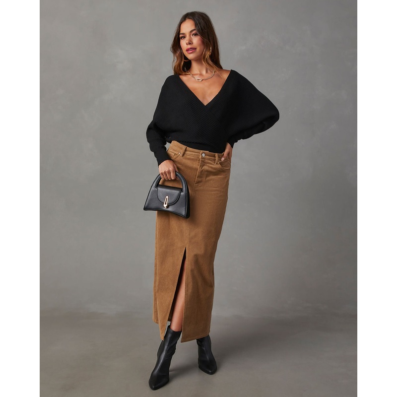 Let It Glow Drape Sweater Bodysuit