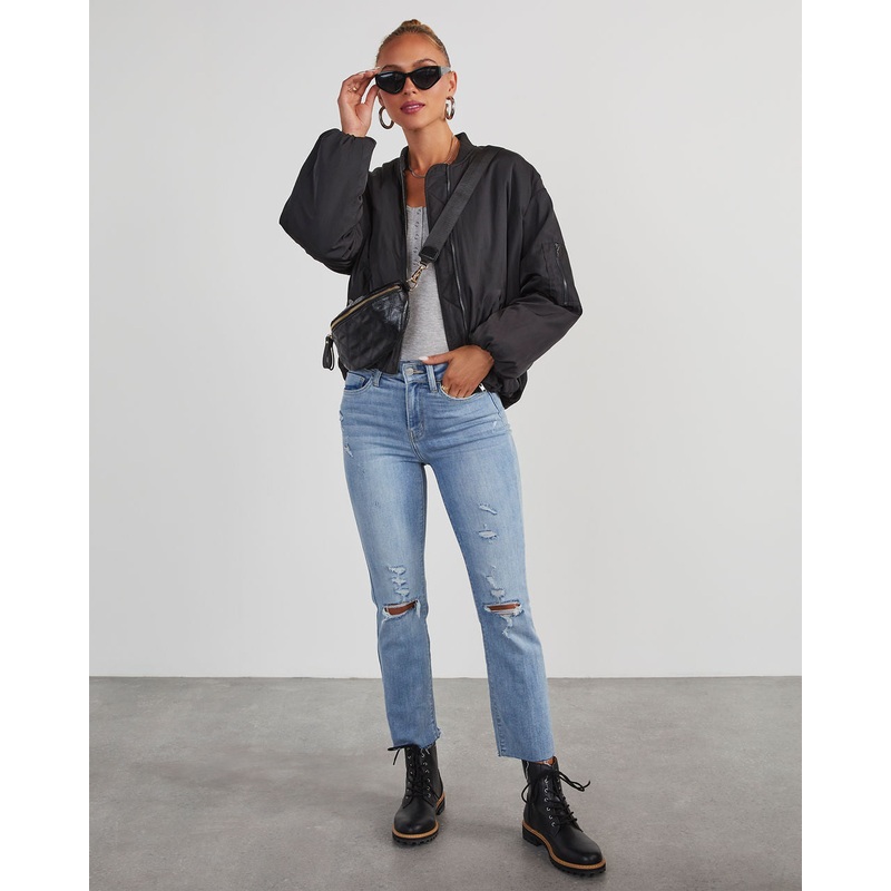 Mckenna Oversized Bomber Jacket