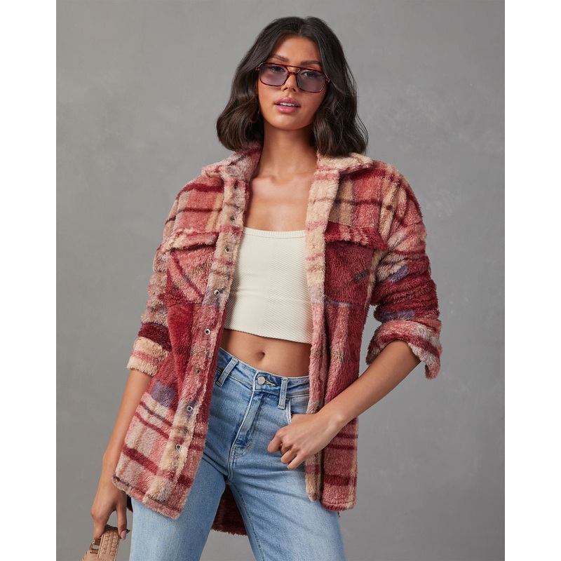 Mendocino Plaid Soft Knit Jacket