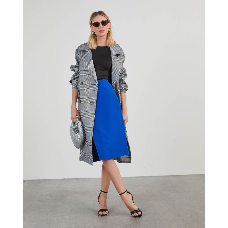 Norrie Slit Midi Skirt|Cobalt|XS|S|M|L|XL