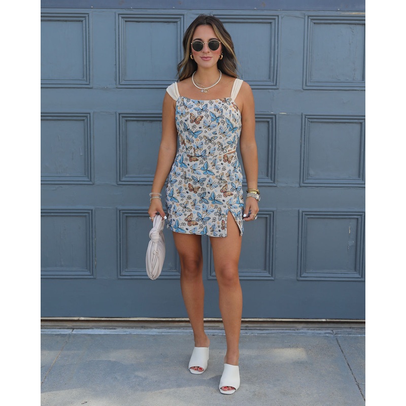 Roam Free Butterfly Mini Skirt