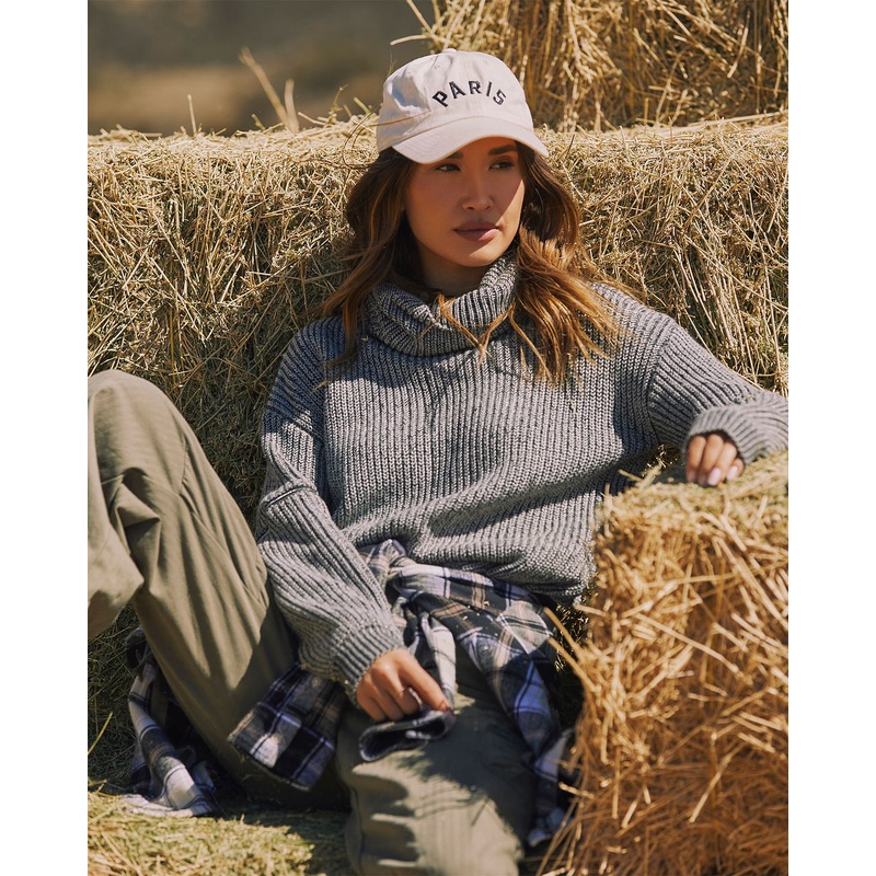 Shoreditch Cotton Blend Zip Sleeve Knit Sweater