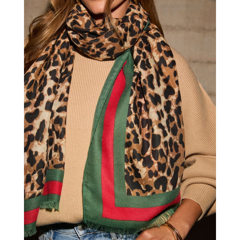Tiana Leopard Print Scarf|Animal Print|O/S
