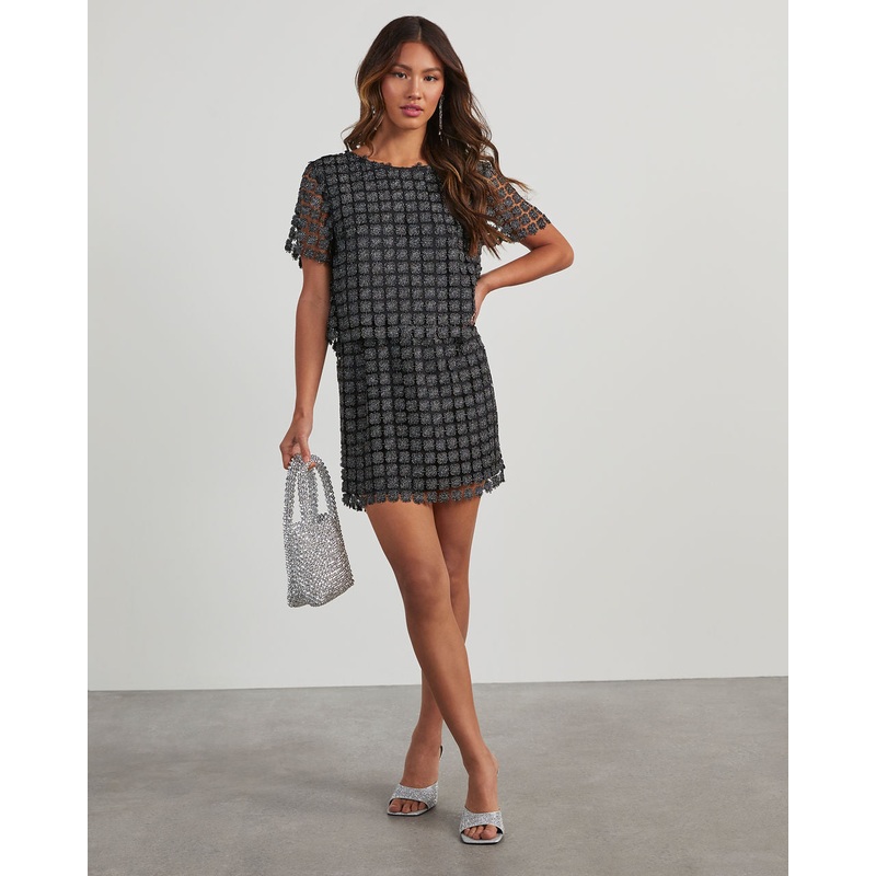 Cazzie Flower Short Sleeve Top