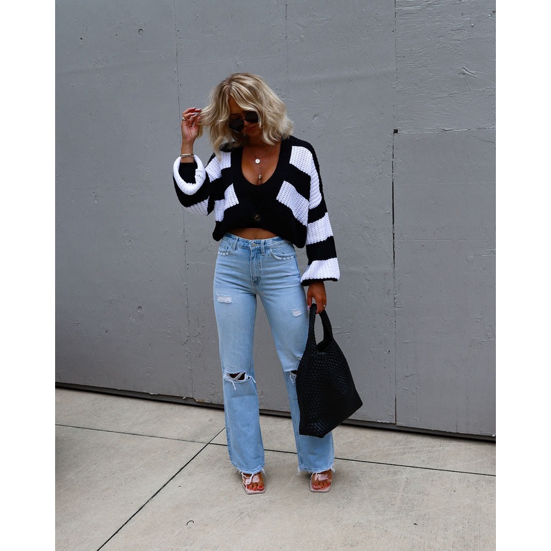 Eveleigh Relaxed Striped Cardigan