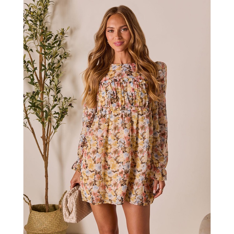 Forever Muse Pleated Mini Dress