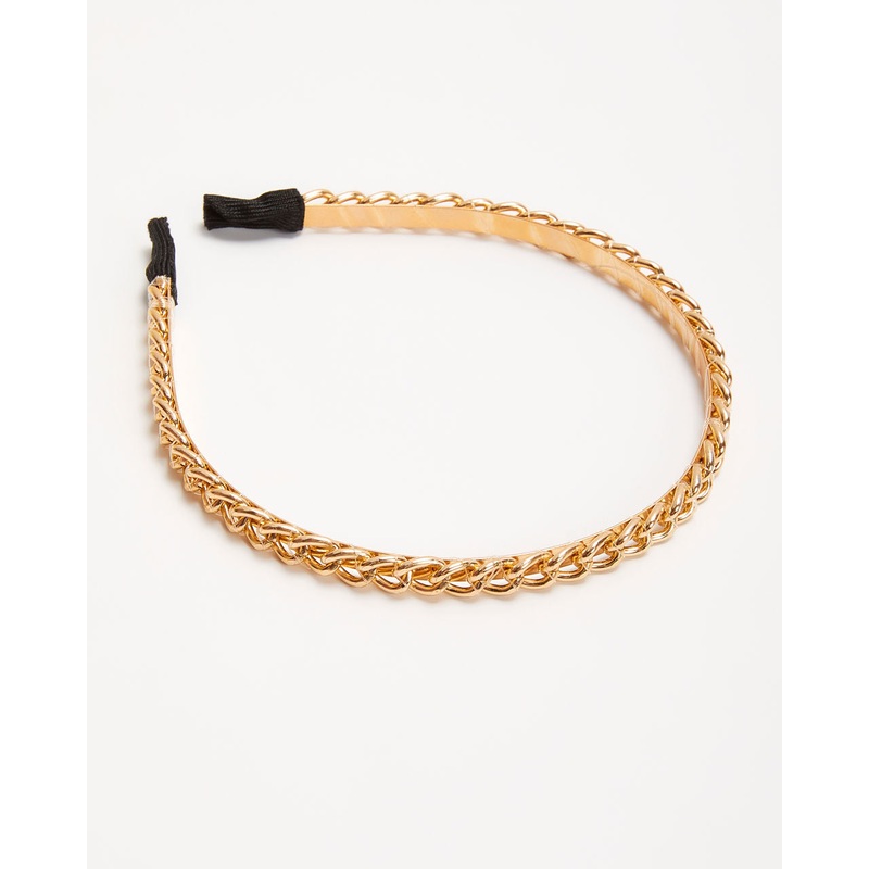 Harlie Chain Headband|Gold|O/S