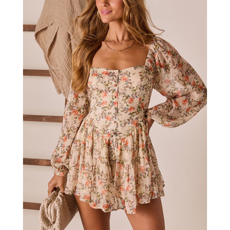 Lendie Fitted Waist Romper|Black|Cream|XS|S|M|L|XL